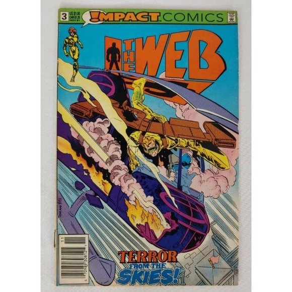 Impact Comics Book Lot,The Comet #1, The Web #1 and #3, The Shield #1 Mixed Lot - Picture 9 of 12